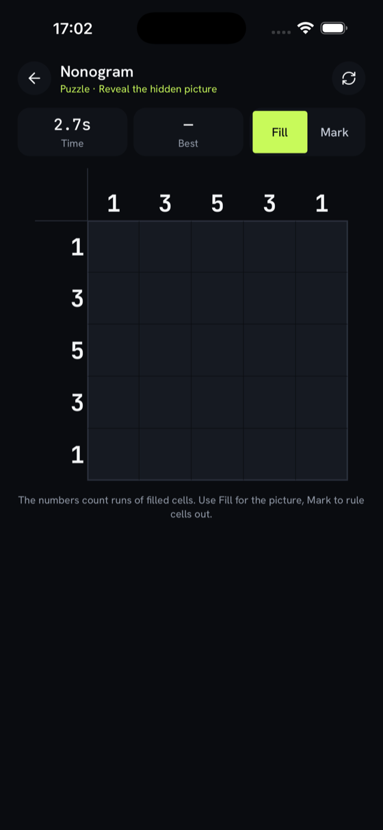 Nonogram picture-logic puzzle
